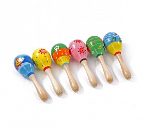 Деревянная игрушка – Маракас, 12 см (Игрушки из дерева, Д208)